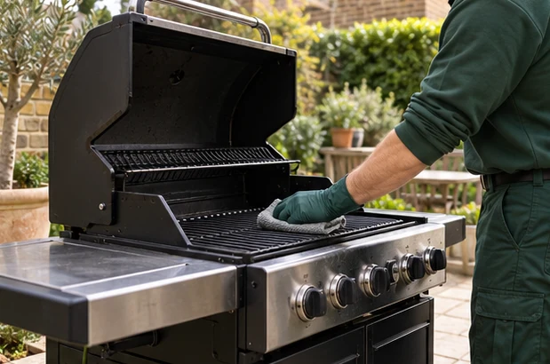 Illustration of barbecue cleaning london
