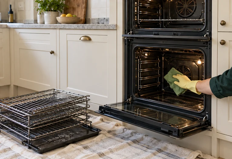 Double oven with separate cavities